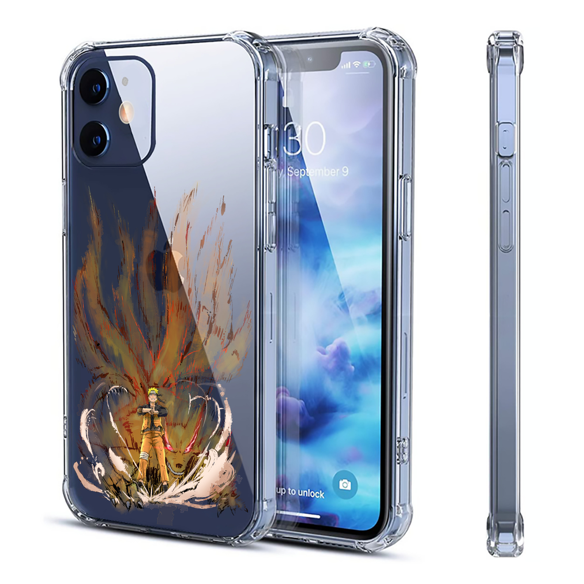 （画像用） NARUTO -ナルト- うずまき ナルト Uzumaki Naruto 【iPhone 12シリーズ対応】透明スマホケース（クリアソフトケース）